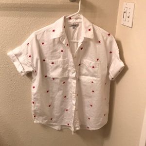 Madewell star embroidered courier shirt